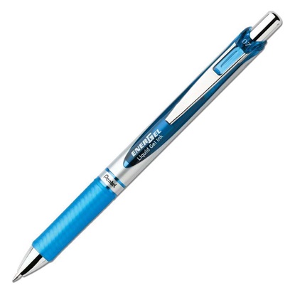 Pentel EnerGel RTX Refillable Liquid Gel Pen Blue 0.7mm (BL77-C) (PENBL77-C)-PENBL77-C