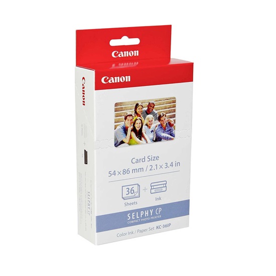 Canon KC-36IP Colour Ink & Paper Set Credit Card Size 36prints (7739A001AH) (CAN-KC36IP)-CAN-KC36IP