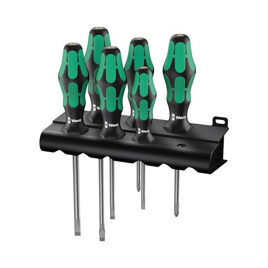 Wera 334/6 Kraftform Plus Lasertip screwdriver set (5105650001) (WER5105650001)-WER5105650001