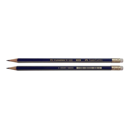 Faber-Castell Goldfaber 1222 Μολύβι HB με Γόμα Μπλε (116800) (FAB116800)-FAB116800