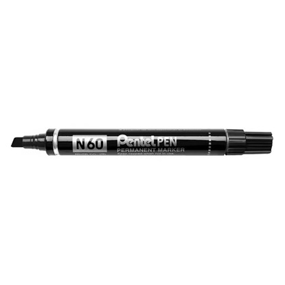 PENTEL N60 CHISEL POINT BLACK-PENN60AE