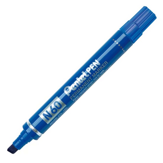 PENTEL N60 CHISEL POINT BLUE-PENN60CE