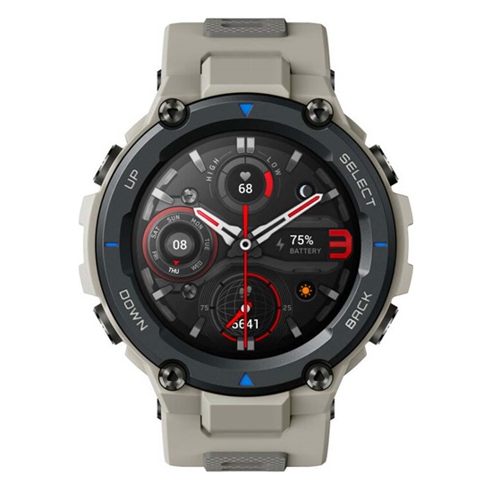 Amazfit T-Rex Pro Αδιάβροχο Smartwatch με Παλμογράφο (Γκρι)-XIAW2013OV3N