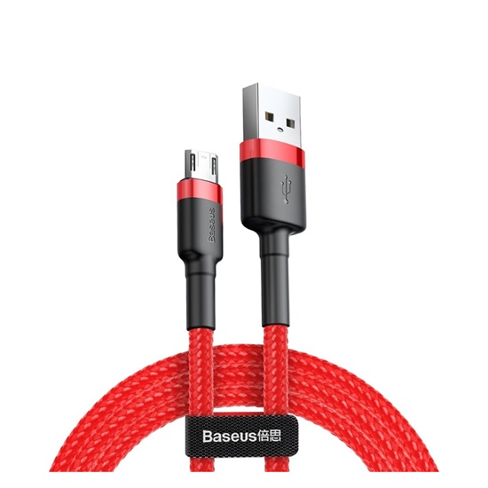 Baseus Cafule Braided USB 2.0 to micro USB Cable Κόκκινο 1m (CAMKLF-B09) (BASCAMKLFB09)-BASCAMKLFB09