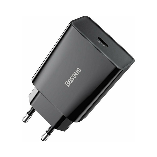 Baseus Φορτιστής Χωρίς Καλώδιο με Θύρα USB-C 20W Power Delivery Μαύρος (CCFS-SN01) (BASCCFSSN01)-BASCCFSSN01