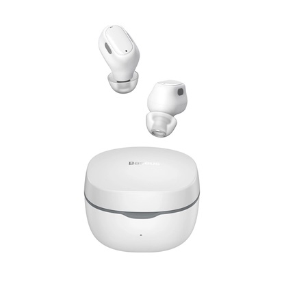 Baseus WM01 In-ear Bluetooth Handsfree Ακουστικά με Θήκη Φόρτισης Λευκά (NGWM01-B02) (BASNGWM01B02)-BASNGWM01B02