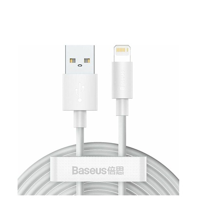 Baseus Wisdom Regular USB to Lightning Cable Λευκό 1.5m (TZCALZJ-02) (BASTZCALZJ02)-BASTZCALZJ02