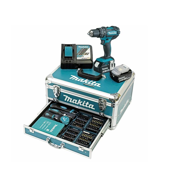 Makita DHP482RFX9 Κρουστικό Δραπανοκατσάβιδο Μπαταρίας 18V 2x3Ah (DHP482RFX9) (MAKDHP482RFX9)-MAKDHP482RFX9