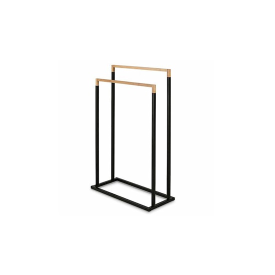 Tadar Καλόγερος Μπάνιου Διπλός ​45x76cm Μαύρος (TABT4576) (SPMTABT4576)-SPMTABT4576