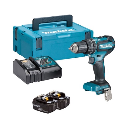 Makita DHP485RTJ Κρουστικό Δραπανοκατσάβιδο Μπαταρίας 18V 2x5Ah (DHP485RTJ) (MAKDHP485RTJ)-MAKDHP485RTJ