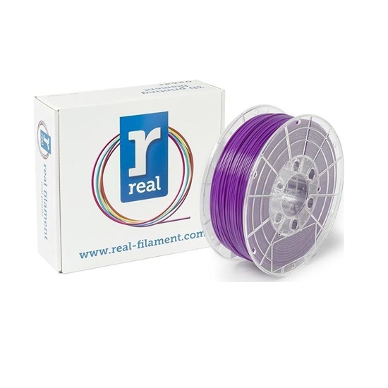 REAL PLA Matte 3D Printer Filament - Purple - spool of 1Kg - 1.75mm (REFPLAMATTEPURP1000MM175)-REFPLAMATTEPURP1000MM175
