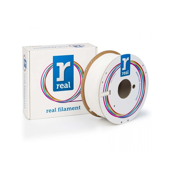 REAL PLA Matte 3D Printer Filament - White - spool of 1Kg - 2.85mm (REFPLAMATTEWHITE1000MM285)-REFPLAMATTEWHITE1000MM285