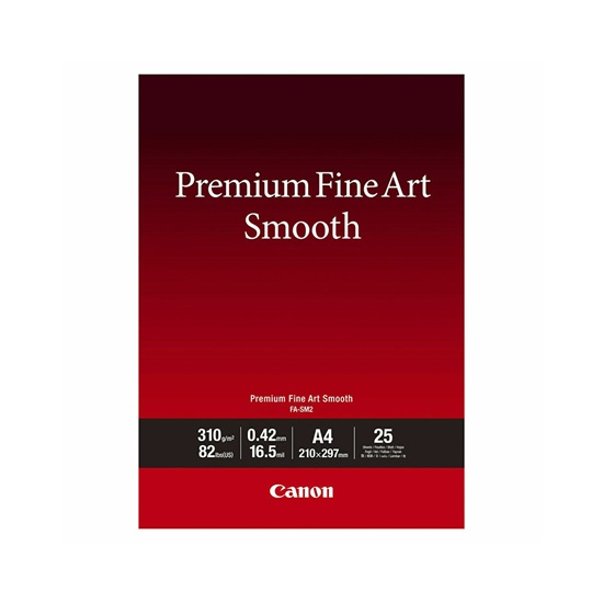 Canon Φωτογραφικό Χαρτί FINE ART PAPER Smooth A4 25 Sheets (1711C011) (CANFAA4)-CANFAA4