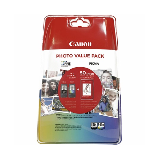 Canon Μελάνι Inkjet PG-540L/CL-541XL Photo Value Pack Photo paper Multipack black/color (5224B007) (CANPG-540LVP)-CANPG-540LVP