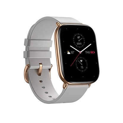 Amazfit Zepp E Square Stainless Steel Αδιάβροχο Smartwatch με Παλμογράφο (Moon Grey) (XIAA1958MGREY)-XIAA1958MGREY