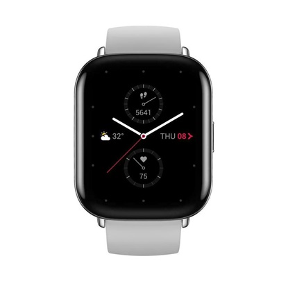 Amazfit Zepp E Square Stainless Steel Αδιάβροχο Smartwatch με Παλμογράφο (Pebble Grey) (XIAA1958PGREY)-XIAA1958PGREY