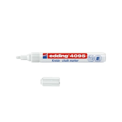 Edding Chalk Marker 4095 White (4-4095049) (EDD4-4095049)-EDD4-4095049