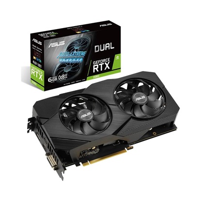 VGA Asus GeForce® RTX 2060 6GB Dual EVO (90YV0CH4-M0NA00) (ASU90YV0CH4-M0NA00)-ASU90YV0CH4-M0NA00