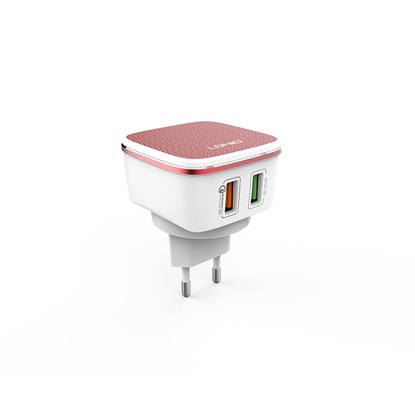 Ldnio Φορτιστής με 2 Θύρες USB-A και Καλώδιο USB-C 30W Quick Charge 3.0 Πορτοκαλί (A2405QTYPE-C) (LDIA2405QTYPEC)-LDIA2405QTYPEC