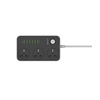 Ldnio Πολύπριζο 3 Θέσεων με Διακόπτη, 6 USB και Καλώδιο 2m Μαύρο (SC3604)-LDISC3604