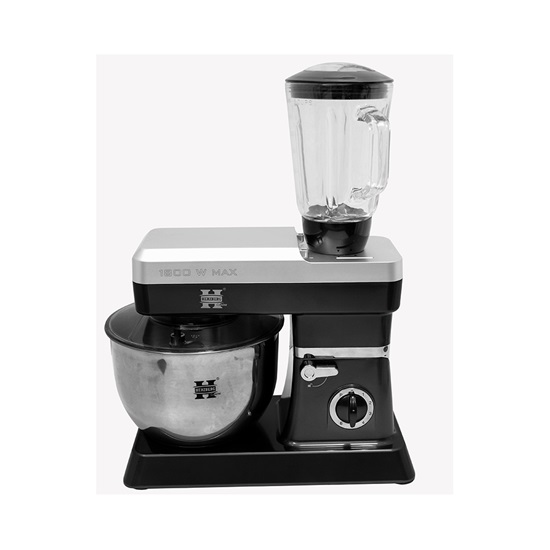 Herzberg HG-5065 Stand Mixer 1800W with Stainless Mixing Bowl 6.5lt Black (5065BK) (HEZ5065BK)-HEZ5065BK