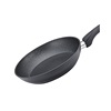 Herzberg Pans Set of Aluminum with Stone Coating Μαύρα 3pcs (FP3BLK) (HEZFP3BLK)-HEZFP3BLK