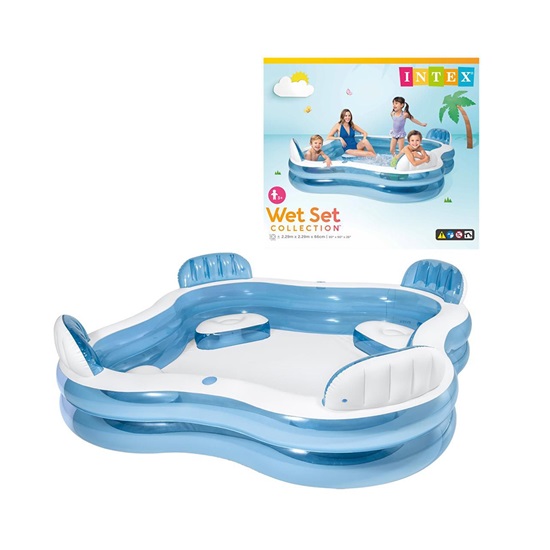 Intex Family Lounge Pool 229x229cm (0775118) (INTEX0775118)-INTEX0775118