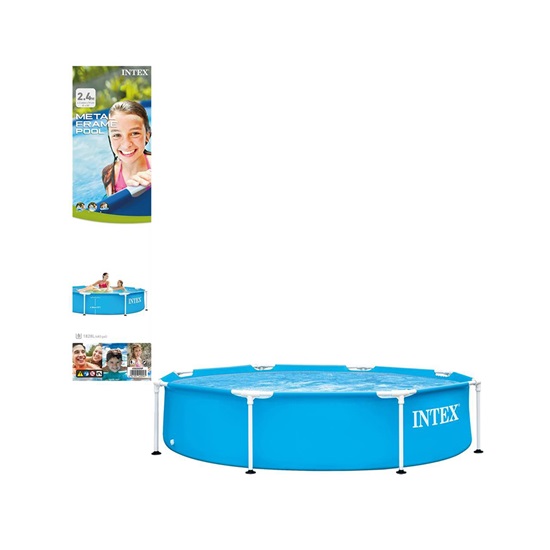 Intex Metal Frame Pool 244x51cm (2006635) (INTEX2006635)-INTEX2006635