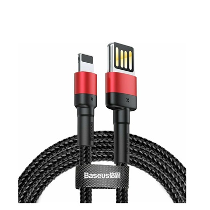 Baseus Braided USB to Lightning Cable Κόκκινο 1m (CALKLF-G91)) (BASCALKLFG91)-BASCALKLFG91
