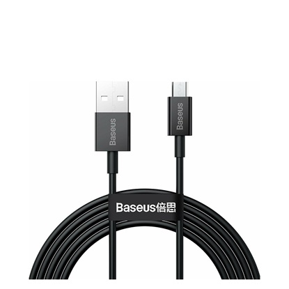 Baseus Superior Series Regular USB 2.0 to micro USB Cable Μαύρο 2m (CAMYS-A01) (BASCAMYSA01)-BASCAMYSA01