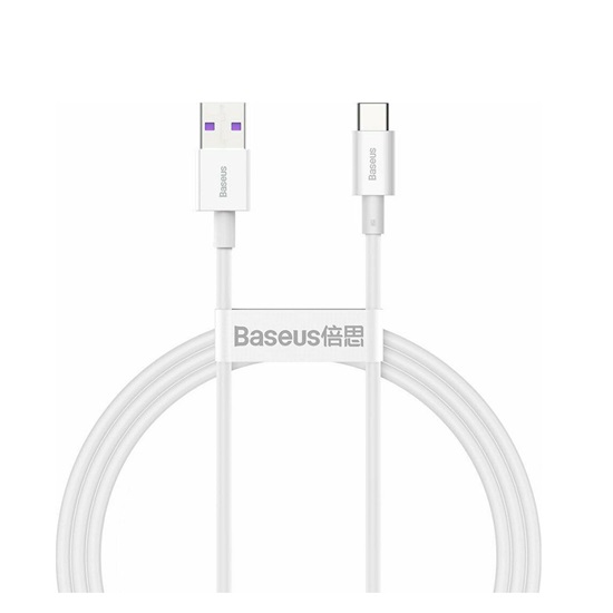 Baseus Superior Series USB 2.0 Cable USB-C male - USB-A male Λευκό 1m (CATYS-02) (BASCATYS02)-BASCATYS02