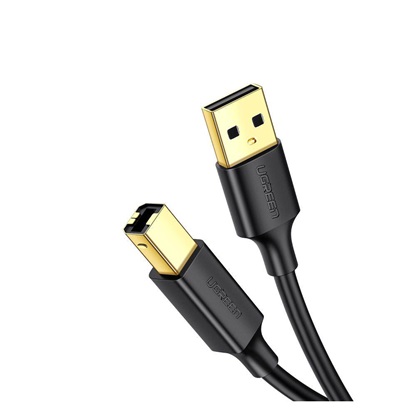 Ugreen USB 2.0 Cable USB-A male - USB-B male Μαύρο 3m (10351) (10351) (UGR10351)-UGR10351