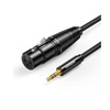 Ugreen Cable XLR female - 3.5mm male Μαύρο 2m  (20244) (UGR20244)-UGR20244