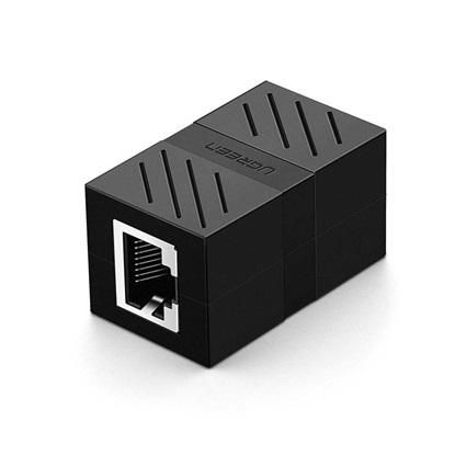 Ugreen Cat7 RJ45 Ethernet Cable Coupler Black (20390) (UGR20390)-UGR20390