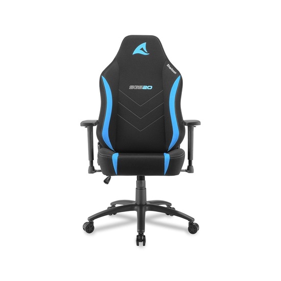 Sharkoon Skiller SGS20 Fabric Artificial Leather Gaming Chair Black/Blue (035021) (SHR035021)-SHR035021