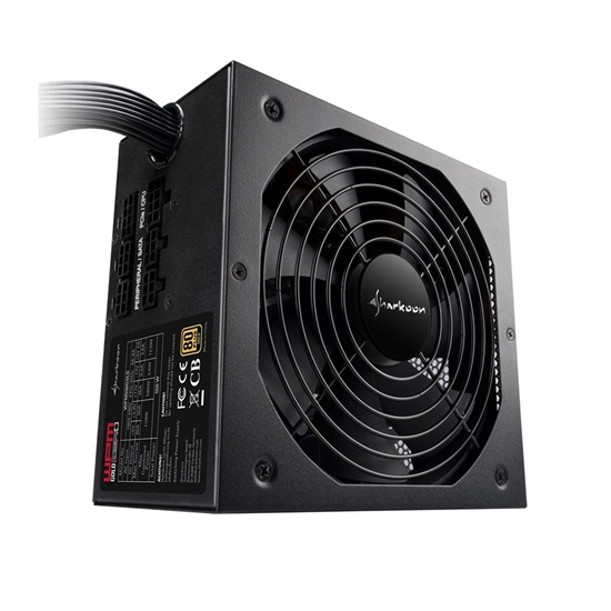 Sharkoon WPM Gold Zero 550W Power Supply Semi Modular 80 Plus Gold (18465953) (SHR18465953)-SHR18465953