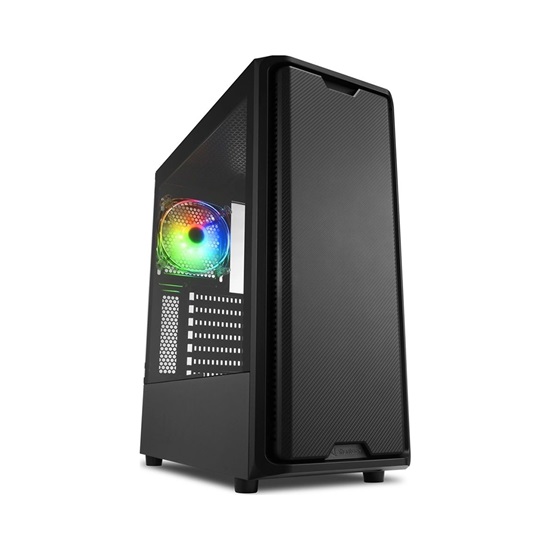 Sharkoon SK3 RGB Gaming Midi Tower Computer Case Black (25930931) (SHR25930931)-SHR25930931