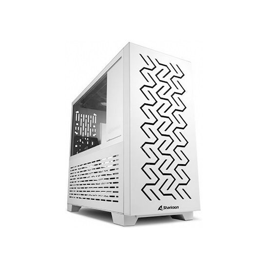 Sharkoon MS-Z1000 Midi Tower Computer Case White (34038522) (SHR34038522)-SHR34038522