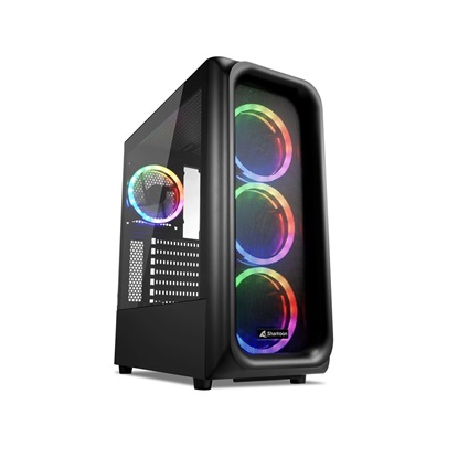 Sharkoon TK5M Gaming Full Tower Computer Case RGB Black (36503112) (SHR36503112)-SHR36503112