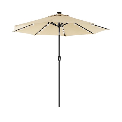 SONGMICS Ομπρέλα Δαπέδου Στρογγυλή 180 g/m² Beige (GPU040M01) (SNGGPU040M01)-SNGGPU040M01