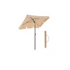 SONGMICS Ομπρέλα Δαπέδου Τετράγωνη 160 g/m² Taupe (GPU180K01) (SNGGPU180K01)-SNGGPU180K01