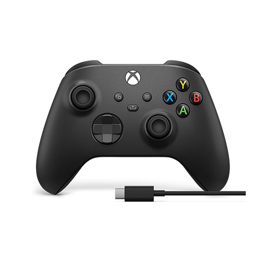 Microsoft Xbox Series X Controller with USB-C Cable carbon black (1V8-00002) (MIC1V8-00002)-MIC1V8-00002