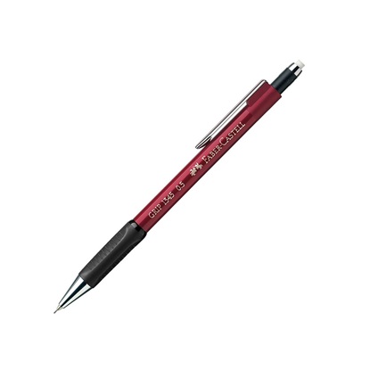 Faber-Castell Μηχανικό Μολύβι 0.5mm με Γόμα - Βαθύ Κόκκινο (134521) (FAB134521)-FAB134521