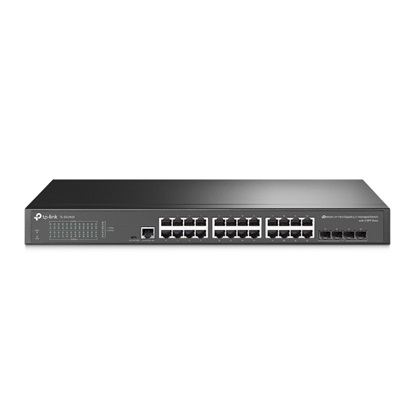 TP-Link JetStream 24-Port Gigabit L2 Managed Switch with 4 SFP Slots (TL-SG3428) (TPTL-SG3428)-TPTL-SG3428