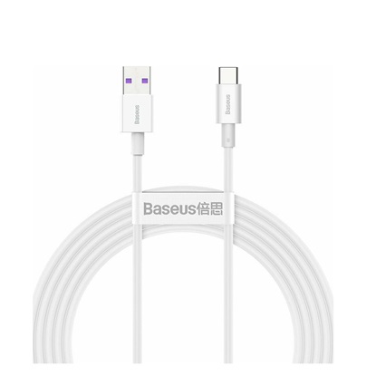 Baseus Superior USB 2.0 Cable USB-C male - USB-A male Λευκό 2m (CATYS-A02) (BASCATYSA02)-BASCATYSA02