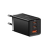 Baseus Φορτιστής Χωρίς Καλώδιο με Θύρα USB-A και 2 Θύρες USB-C 65W Quick Charge 3.0 Μαύρος (GaN5 Pro) (CCGP120201) (BASCCGP120201)-BASCCGP120201