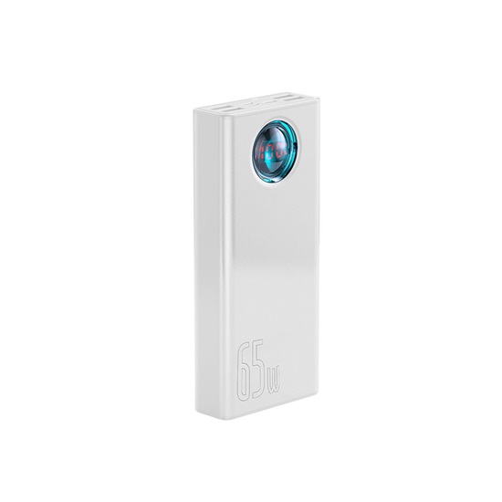Baseus Amblight Overseas Edition Power Bank 30000mAh 65W με 4 Θύρες USB-A και Θύρα USB-C Power Delivery Λευκό (PPLG000102) (BASPPLG000102)-BASPPLG000102
