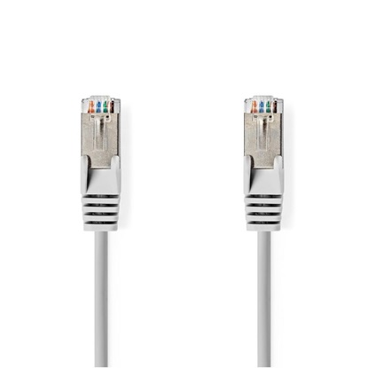 Nedis Network Cable Cat.6a SF/UTP RJ45 Male RJ45 Male 10m Gray (CCGT85320GY100) (NEDCCGT85320GY100)-NEDCCGT85320GY100