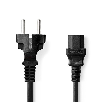 Nedis Power Cable C13 cable 5m (CEGP10030BK50) (NEDCEGP10030BK50)-NEDCEGP10030BK50