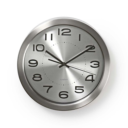 Nedis Ρολόι Τοίχου Μεταλλικό 30cm (CLWA010MT30SR) (NEDCLWA010MT30SR)-NEDCLWA010MT30SR